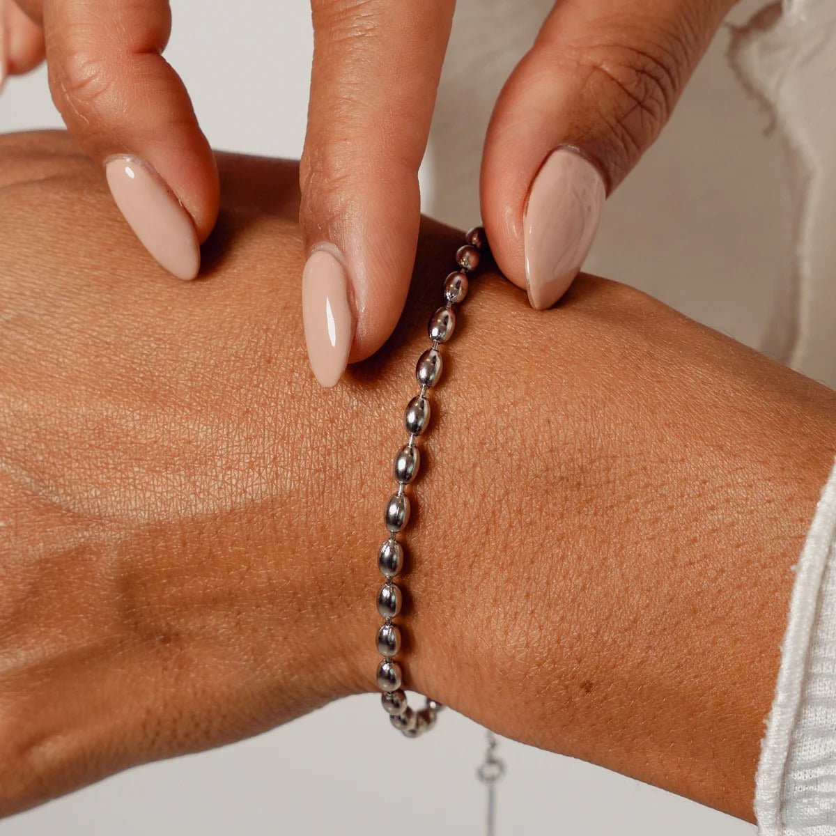 Pulseira Corrente Esferas - Prata